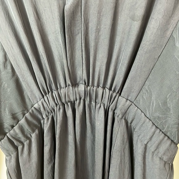 Vince. Coastal Long-Sleeve Mixed-Media Midi Dress - Picture 5 of 15